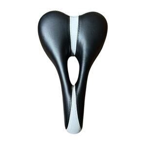 DADI S26-8 Deep Groove Cutaway Bicycle Saddle Seat Black and White